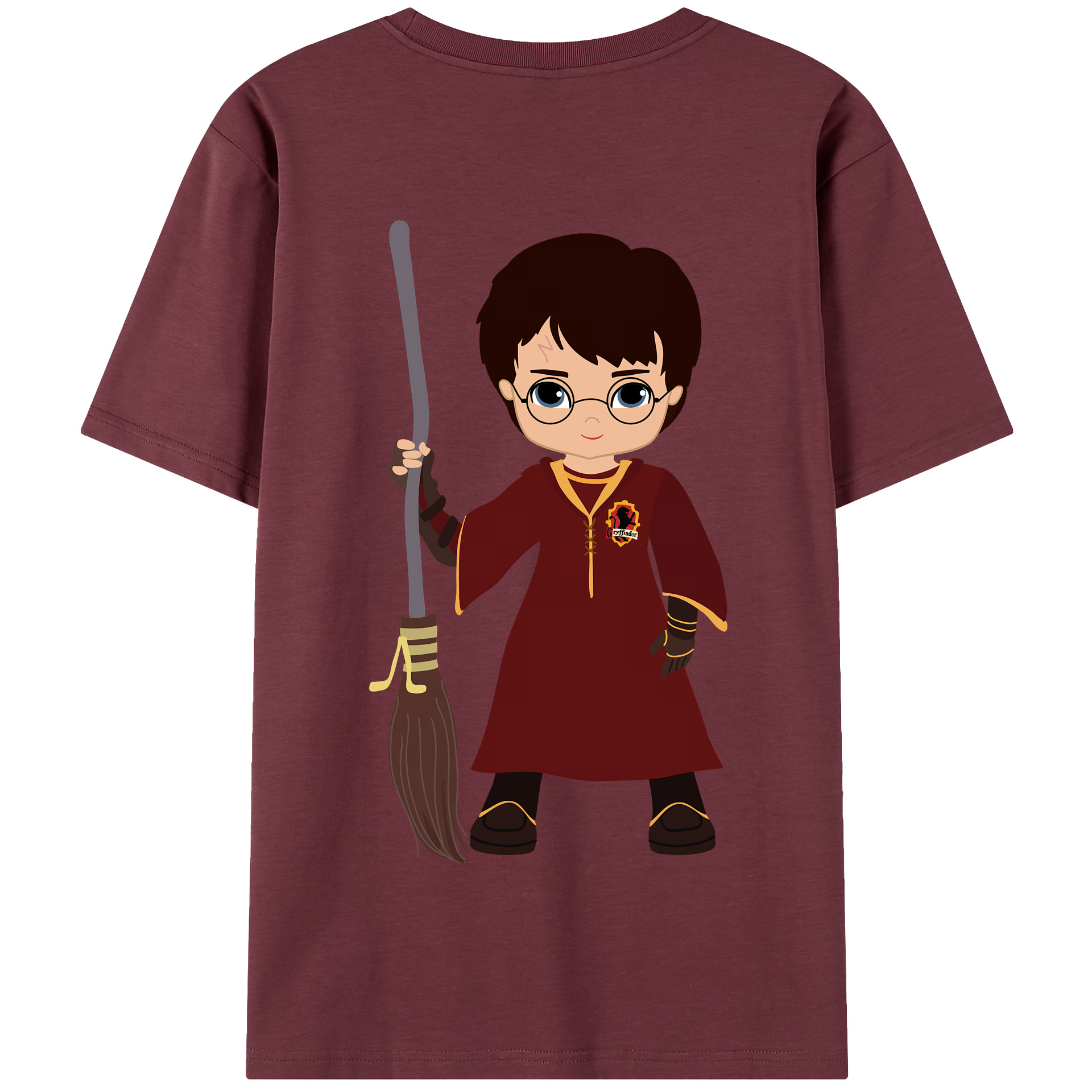 （画像用） Harry Potter ハリー・ポッターシリーズ 綿100％半袖Tシャツ（背面プリント）